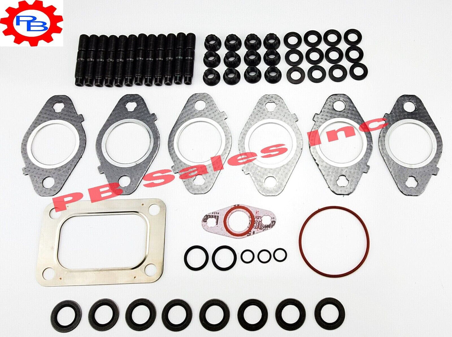 Exhaust Manifold Stud, Nut with Gaskets Kit For  Cummins 6.7L