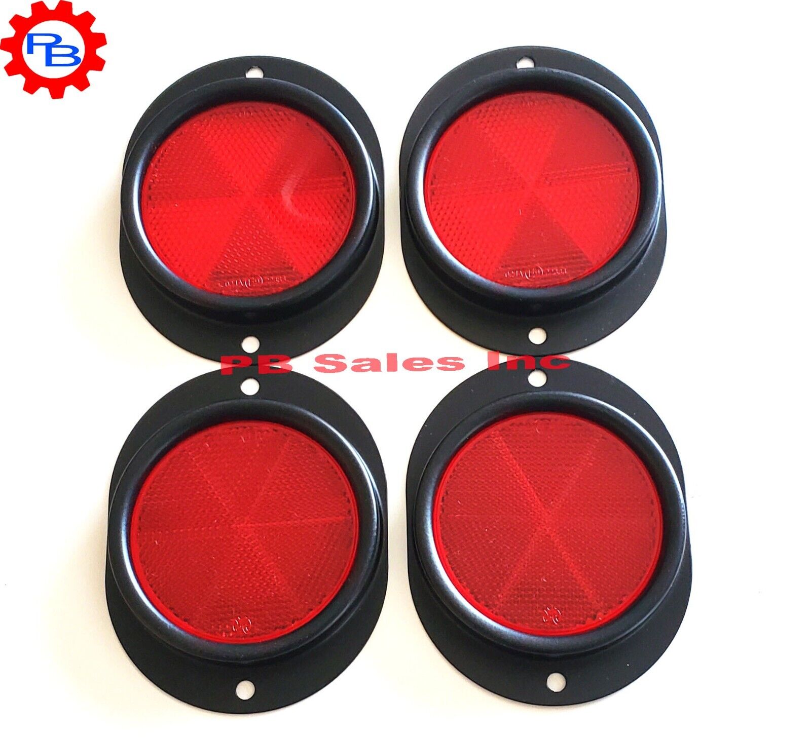 Red Reflector with Black Base Set of 4  12342500-1 9905-01-478-4267  M998 HMMWV