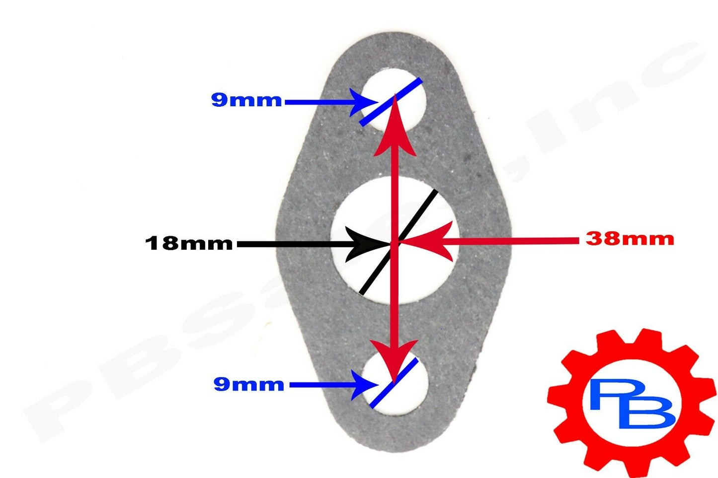 T3 T4  Turbo Oil drain gaskets 38 MM Bolt Center to Center Qty 10 