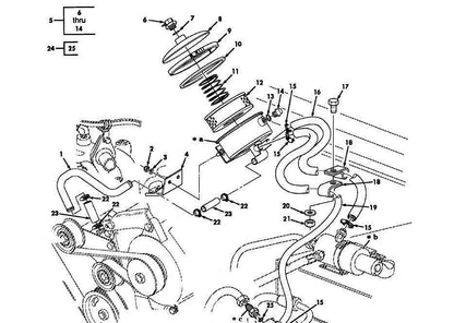 HMMWV A2  P/S filter with Clamp, Reservoir Gasket and Breather elbow O rings 