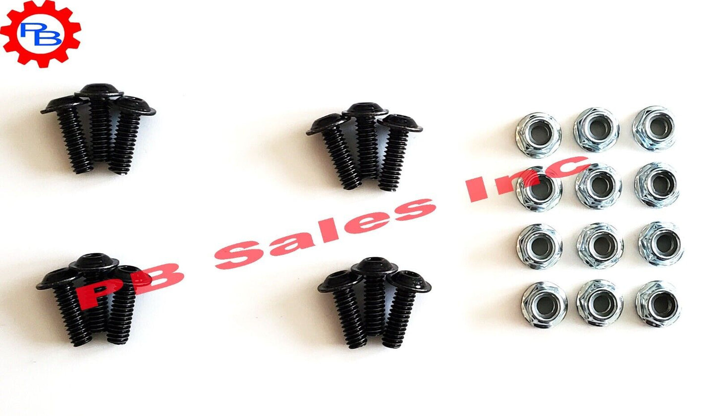 Black Reflector Metal Kit with studs 6 Pcs for HMMWV M1078 M1123 M998 H1 M1083