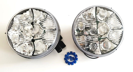 OEM Qty 2 Military 24v LED 7" White Headlights Trucklite HMMWV M35A2 A3 M35 M939