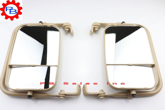 New Tan Mirror Assy Set, Pair For Humvee H1 HUMMER, M998 (12342129, 12342130)