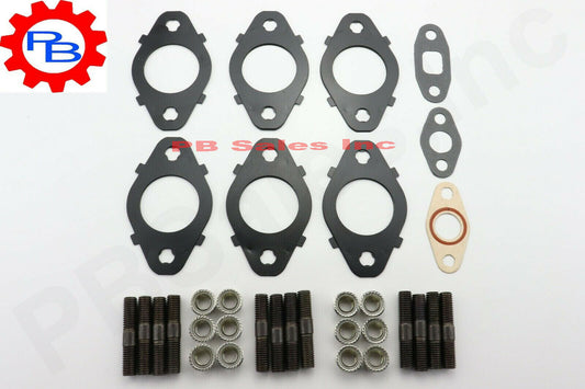 MLS Exhaust manifold Gaskets, Stud & Nut kit for Cummins 5.9,6.7 24v 98.5-19