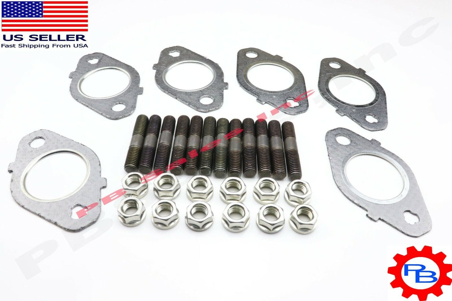 Exhaust manifold Gaskets, Stud & Nut kit for Dodge Cummins 5.9,6.7 24v 98.5-19