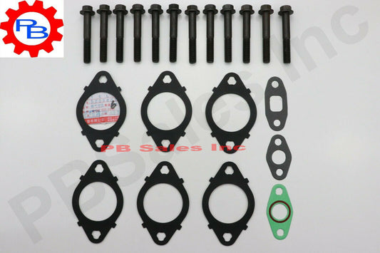 Exhaust manifold Gaskets with Bolts  for Cummins ISC, ISL,  replaces 3937479