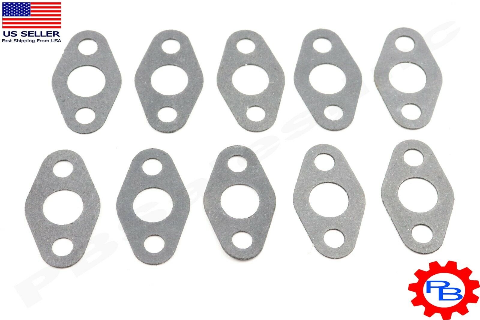 T3 T4  Turbo Oil drain gaskets 38 MM Bolt Center to Center Qty 10 