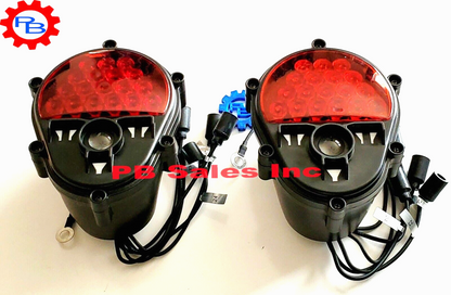 New LED Black Housing Tail Lights With Built in Reverse Light For HMMWV Qty 2